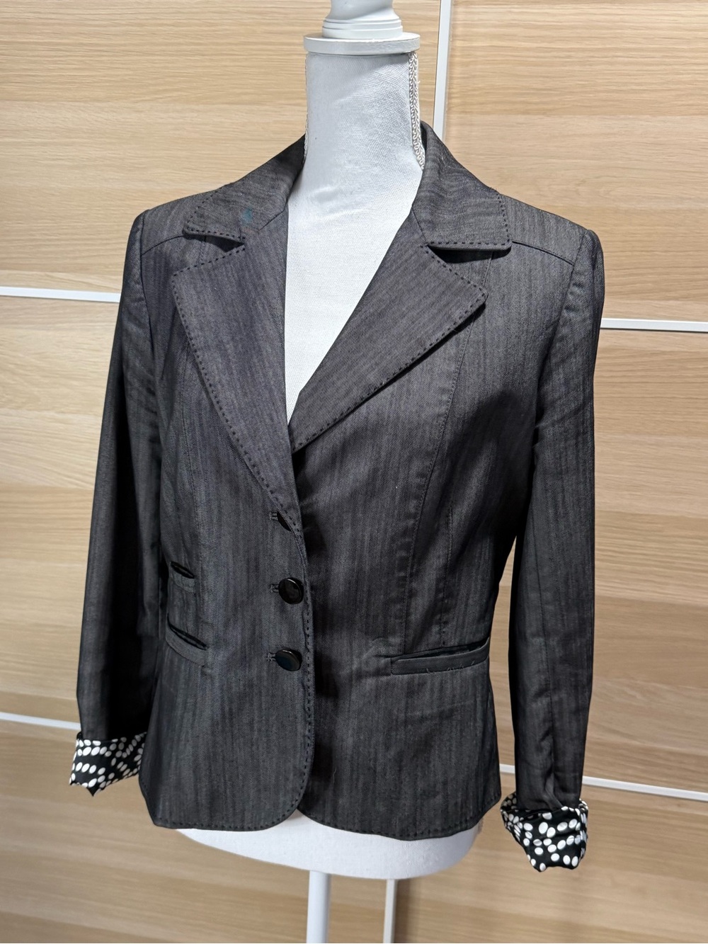 Willi Smith Tailored Dark Gray Blazer